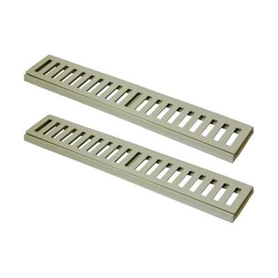 Kit 2 Ralo Grelha Linear 7312X2GDA Captação de Águas Pluviais Bege GDA Industria e Distribuidora
