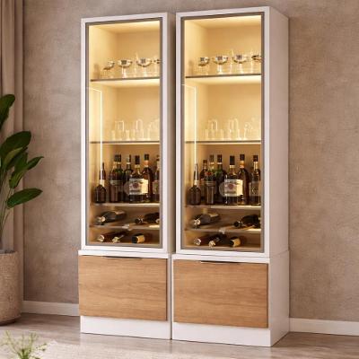 Kit 2 Cristaleiras Noble 2 Portas 92CM Off White-Jequitiba Movelove