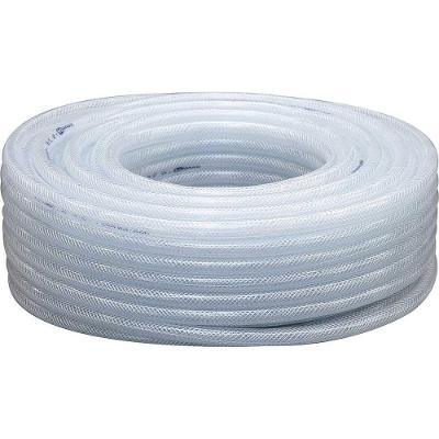 Mangueira Pvc Cristal Trançada PTN para Condução de Ar e Água Transparente 3-8 50 Metros