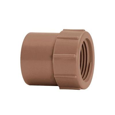 Luva Lisa Rosca Soldável 8860 Bitola 20mm e 1-2 Branco PVC Plastubos