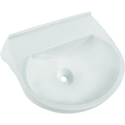 Lavatório Plástico 36x28 3,8L com Porta Sabonete Branco Astra 36CM 3,8L
