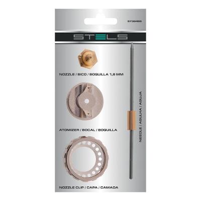 Kit Reparo para Pistola de Pintura 5738455 Bico 1,8mm Metal Stels
