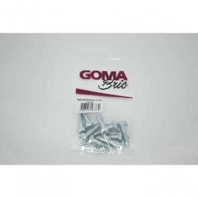 Parafuso Madeira Sextavado 1-4 X 30mm com Rosca Soberba 10 Pecas Goma