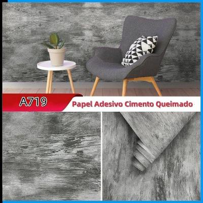 Papel Adesivo para Envelopamento Madeira 10 Metros Ideal para Moveis Parede Cor A719 OEM