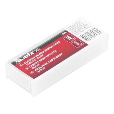 Lâmina Estilete Trapezoidal 18mm 5 Peças Aço de Alto Carbono Bordas de Corte Afiadas MTX