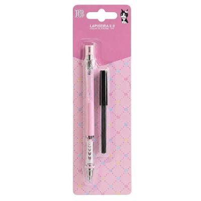 Lapiseira Rebecca Bonbon RB1302 Ponta 2.0mm com Grafite Extra Apontador Embutido Rosa