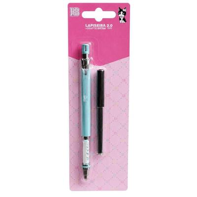 Lapiseira Rebecca Bonbon 2.0MM com Grafite Extra Apontador Embutido Escolar Escritório Roxo