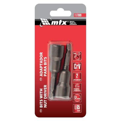 Soquete Magnético 12MM 65MM Parafusadeira Imã Embutido Bivolt MTX 2 Peças