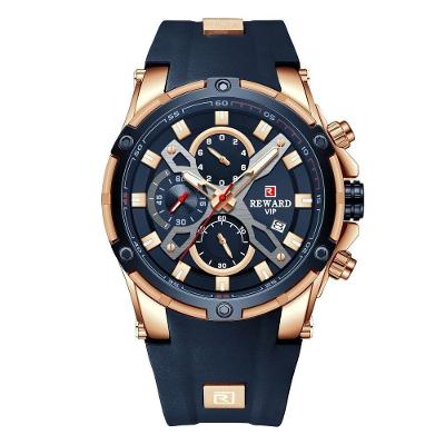 Relógio Masculino 83016 Analógico à Prova D´Água Azul Reward 3 Garantia