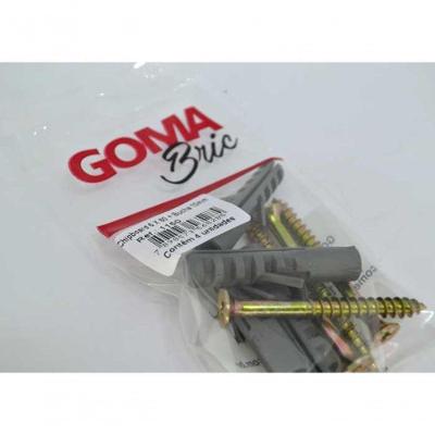 Parafuso Mad.chip. Fura e Forma Rosca com Bucha 10mm Inox Goma 4 PECAS 6.0MM 60MM