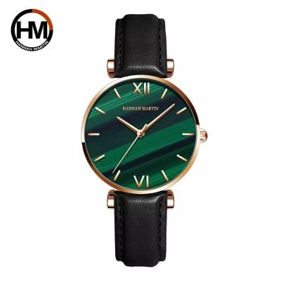 Relógio Feminino HM-1521 Analógico Quartzo Pulseira Couro à Prova D'água Hannah Martin