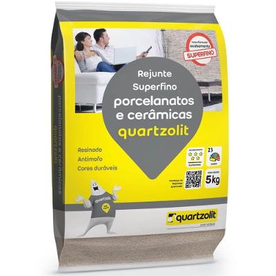 Rejunte Cimentício Weber Color Porcelanato Cinza Outono Superfino 5kg Quartzolit