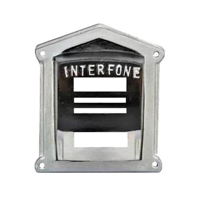 Protetor de Interfone N02 Caixa Alumínio Fundido Protege Contra Chuva Prata Ouro Minas