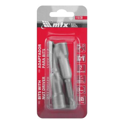 Soquete Magnético 8mm 65mm 2 Peças com Imã Embutido Inox MTX Bivolt