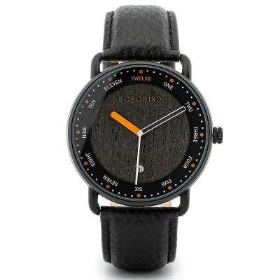 Relógio de Pulso Masculino Bobo Bird GT059 Madeira à Prova D'Água Elashopp