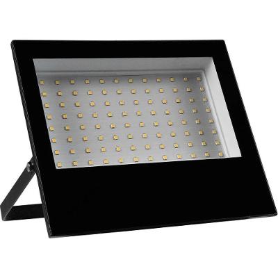Refletor LED 100W Alumínio Injetado Iluminação Interna e Externa Preto Liege Cosmetics