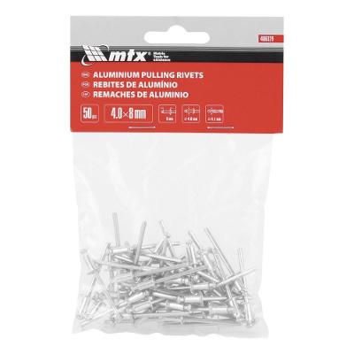 Rebites de Repuxo 4 X 8mm Fixação Robusta Leve Resistente à Corrosão Inox MTX