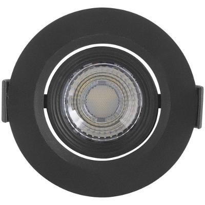 Spot LED Spot Led Redondo 3W 3000K Iluminacao de Destaque Atmosfera Acolhedora Preto Tramontina