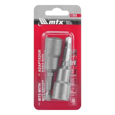 Soquete Magnético 13mm 65mm 2 Peças Ímã Embutido Aço Cromo-Vanádio MTX