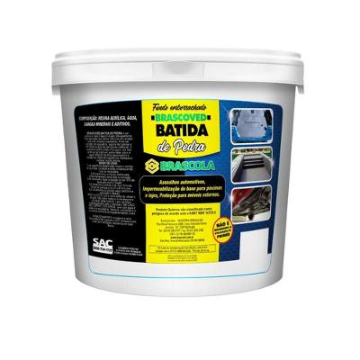 Batida de Pedra Impermeabilizante para Concreto 1kg Preto Brascola