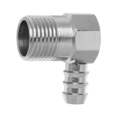 Adaptador para Gás Macho Instalação Vertical 1-2 X 3-8 Niquelado Blukit Hidráulico e Pneumático