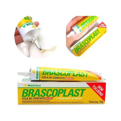 Adesivo de Contato Brascoplast 75g para Borrachas Couro EVA Madeira Tecidos Fibras Brascola