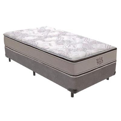 Cama Box Solteiro Four Season Pillow Top Molas Ensacadas Cinza Vtech