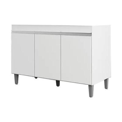 Balcão de Cozinha Manu 3 Portas MDP 120CM Branco AJL Móveis