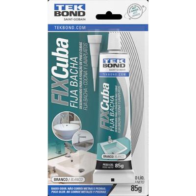 Adesivo Fixa Cuba Fixa Cuba Blister 85g Alta Performance Instalação de Cubas em Pias Tekbond 85G