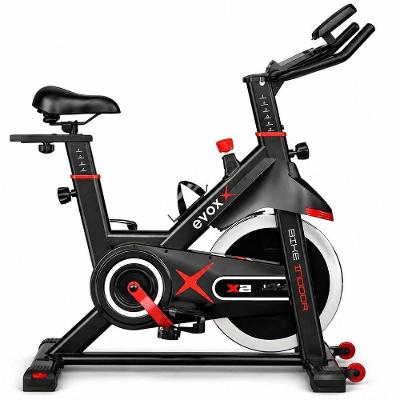 Bicicleta Spinning Evox Fitness X2 Semiprofissional Correia Disco 13kg Suporta 130kg Uso Residencial