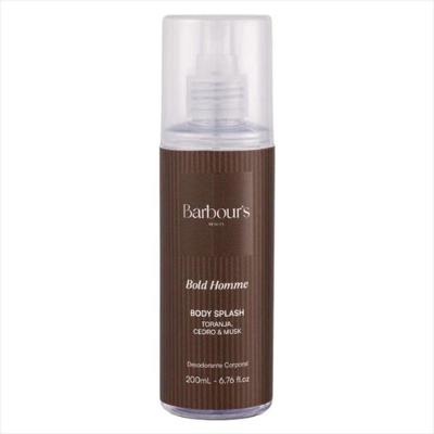Body Splash Homme Bold Masculino Suave 200ML Barbours Beauty