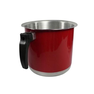 Canecão Fervedor Leiteira Vermelho Alumínio Repuxado 18CM Aquecimento Rápido Shopmaster 3,69L