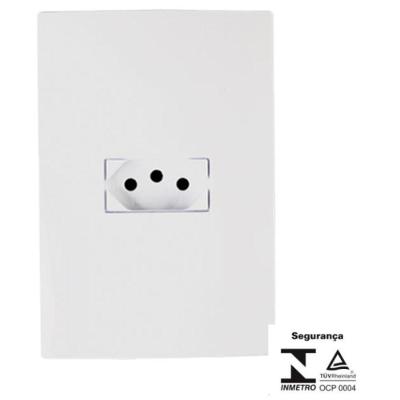 Conjunto Tomada com Placa 2p+t 4x2 Branco I9 Ilumi Materiais Elétricos