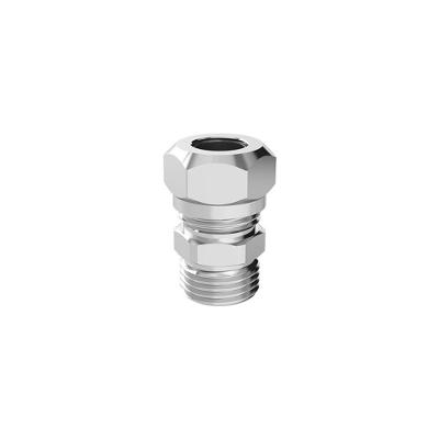 Censi Adaptador Macho para Gás 1-2 X 3-8 Polegada Cromado para Hidráulica