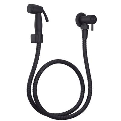 Ducha Higiênica com Derivação 1-4 de Volta Preto Fosco Metal Inoxidável Black Civitt