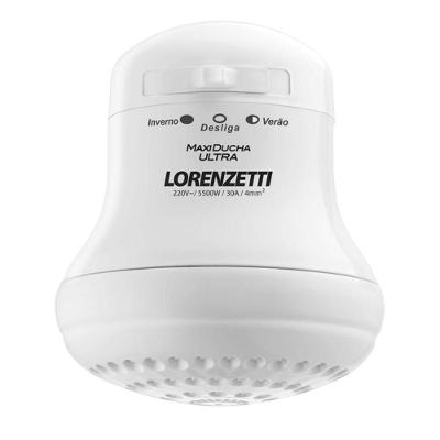 Ducha Faminho Br Resistência Elétrica 4400W com Braço Ajustável Branco Fame Brasil 220V
