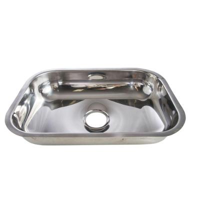 Cuba de Embutir N3 Retangular Aço Inox 430 sem Válvula Inox Açocubas 40CM