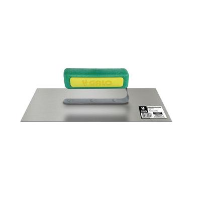 Desempenadeira Lisa com Cabo Plástico Profissional Aço Inoxidável Apoio para Panelas Inox Galo