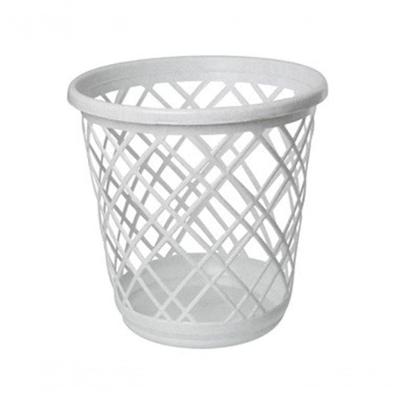 Cesto Telado Redondo 10L Plástico Resistente Ventilação para Organização Vermelho Jaguar