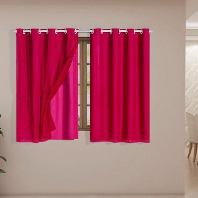 Cortina Daily Blackout Varão 2,80MX1,60M Poliéster Rosa Casa Scarpa