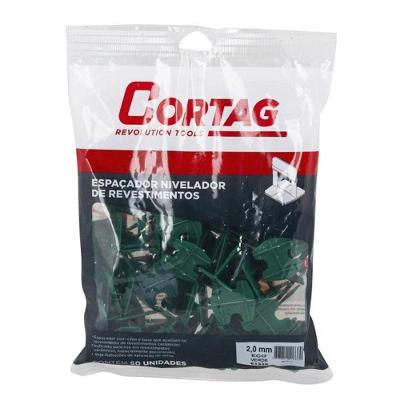Espaçador Nivelador Reutilizável Cortag Eco 2,0MM Pacote 50 Peças