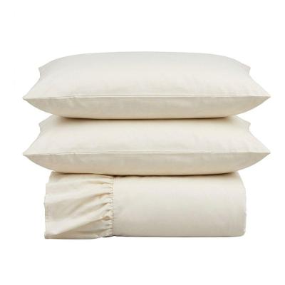 Kit Cobre Leito Turin Casal Micropercal 400 Fios 3 Peças Marfim Casa Scarpa