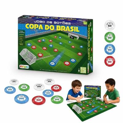 Jogo de Botão Futebol de Mesa 2 Times Completos com Goleiras Bolas Palhetas Branco Yeet