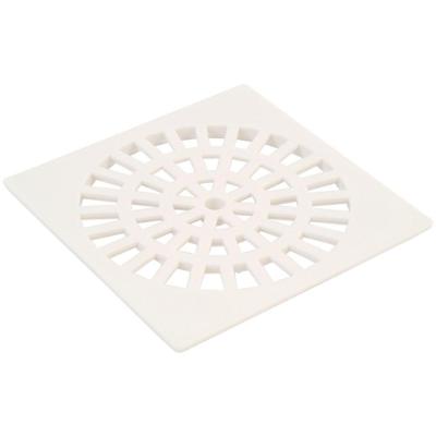 Grelha Quadrada Abs 100mm Quadriculada Drenagem Branco Herc