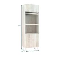 Paneleiro 70cm 3 Portas com Espaço para Forno e Micro-ondas - 2