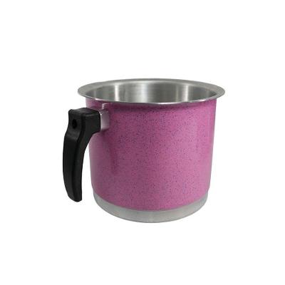 Fervedor Canecão Leiteira Alumínio Repuxado Rosa 3,69L Aquecimento Rápido Shopmaster