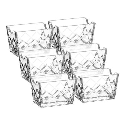 Kit Porta Sachê Luxe para Açúcar Adoçante Ketchup Vidro para Mesa Transparente Hauskraft