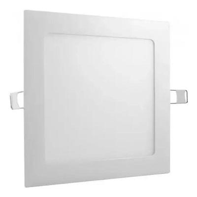 Painel LED de Embutir Quadrado 12W 6000K Bivolt Branco 16,8cm 730LM Kian