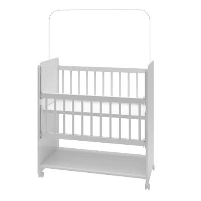 Mini Berço Móvel com Colchão Incluso Design Moderno Branco Moblis Móveis