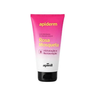 Loção Hidratante Corporal Rosa Mosqueta com Colágeno Hidratação Diária Textura Leve Rápida Absorção